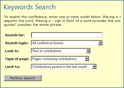 Screenshot Keywords Search